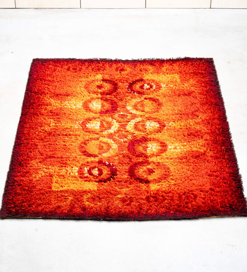 Oranžides toonides rüiuvaip 135x195cm 🌞